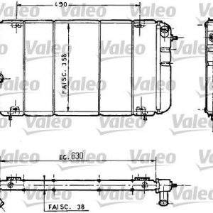 Radiador, refrigeracion del motor RENAULT R25 730032