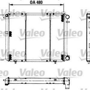 Radiador, refrigeracion del motor CU.TURENAULT R-19 D. 730180