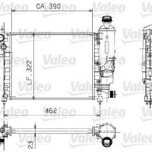 Radiador, refrigeracion del motor ALM.TUR. PEUGEOT 106 730372