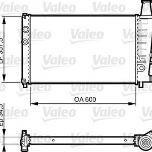 Radiador, refrigeracion del motor AS CITROEN BX 17/19 730494