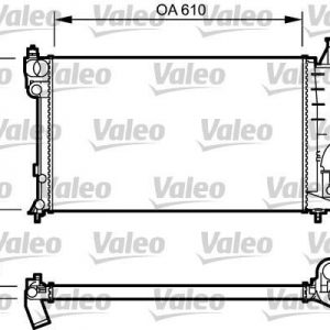 Radiador, refrigeracion del motor CITROEN ZX 1.6I/1.8I/2.0I/1.9D 730508