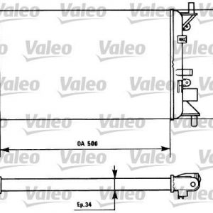 Radiador, refrigeracion del motor AM FORD ESCORT 90 1.4, 1.6 730857