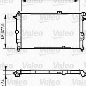 Radiador, refrigeracion del motor CU TU OPEL VECTRA/CALIBRA 91 731174