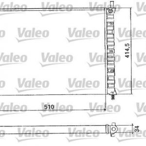 Radiador, refrigeracion del motor  FIAT BRAVA/BRAVO/MAREA 2.0 20V 731302