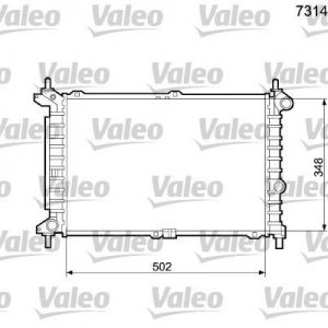 Radiador, refrigeracion del motor OPEL ASTRA 1.7 TD 94 731421