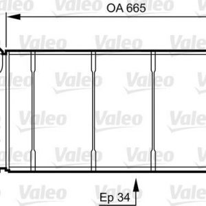 Radiador, refrigeracion del motor  CHRYSLER VOYAGER 96 2.5 TURBO 731531