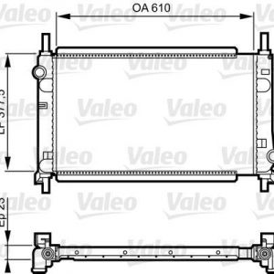 Radiador, refrigeracion del motor  FORD MONDEO 1.6/1.8/2.0 SIN A. 731550