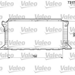 Radiador, refrigeracion del motor FORD Transit 731781