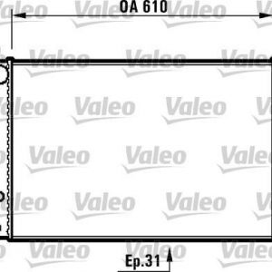 Radiador, refrigeracion del motor CITROEN Xsara 732520