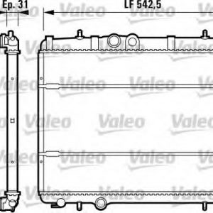 Radiador, refrigeracion del motor CITROEN PICASSO 732619