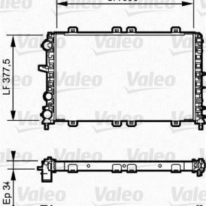 Radiador, refrigeracion del motor FIAT FIORINO 1.7 D 732685