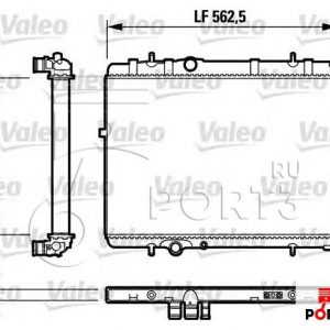 Radiador, refrigeracion del motor CITROEN XSARA 732803