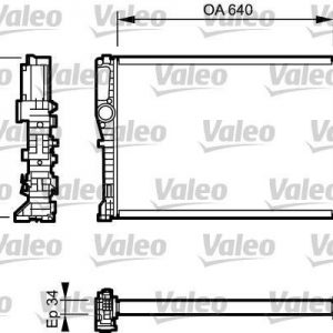 Radiador, refrigeracion del motor MERCEDES CLASSE E 732870