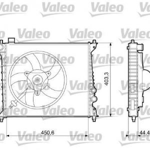 Radiador, refrigeracion del motor AUDI A2 1.4/1.2 TDI 733074