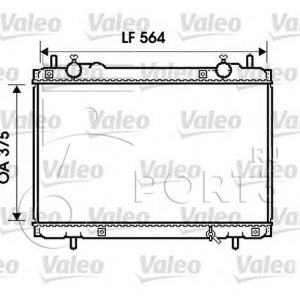 Radiador, refrigeracion del motor FIAT BRAVO/A 1.9 JTD + A/C 734223