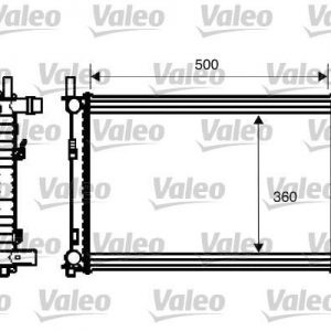 Radiador, refrigeracion del motor FORD Fiesta 02 734272