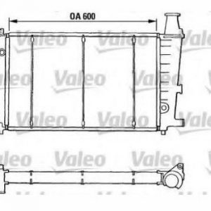 Radiador, refrigeracion del motor CU.TUR. CITROEN BX-19 (MET. 810807