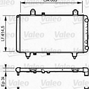 Radiador, refrigeracion del motor ALM.VI. CITROEN C-25/PEUGEOT 811380