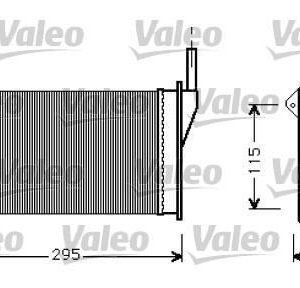 Radiador de Calefaccion Radiador, refrigeracion del motor FORD SCORPIO/SIERRA 812129