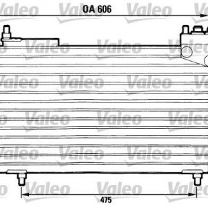 Condensador, aire acondicionado CITROEN BX 816640