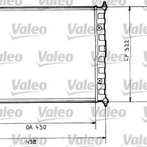 Radiador, refrigeracion del motor ALM.TUR. VOLKSWAGEN POLO 1.0/1.3 816703