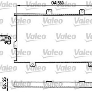 Condensador, aire acondicionado FIAT TIPO/LANCIA TEMPRA 816819