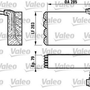 Evaporador, aire acondicionado PEUGEOT 406 817095