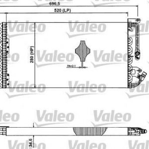 Condensador, aire acondicionado FIAT PUNTO 75/85, LANCIA Y 817412