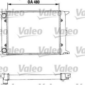 Radiador refrigeracion VOLKSWAGEN GOLF I 1500 883436