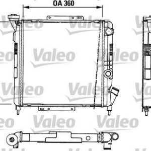 Radiador, refrigeracion del motor ALM.TU RENAULT R-9/11 (86) 883729