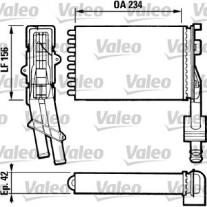 Radiador de Calefaccion ALM RENAULT R 21/R 21  I 883972