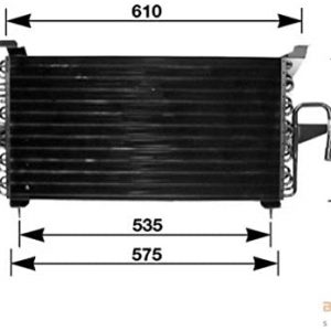 Condensador  FORD ESCORT VII TURN 8FC 351 035-681