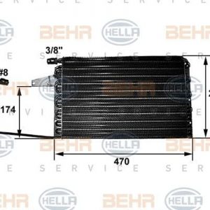 Condensador  CITROEN AX 8FC 351 038-401