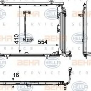 Condensador  PEUGEOT / CITROEN ZX 8FC 351 302-151