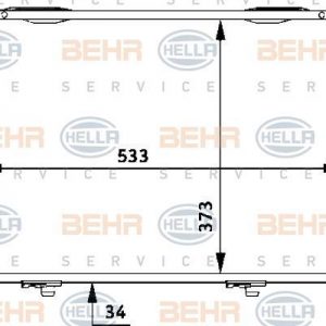 Radiador  MB (W124) 8MK 376 710-651