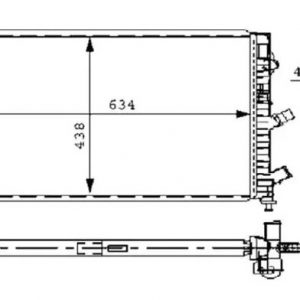 Radiador  RENAULT LAGUNA 8MK 376 711-221