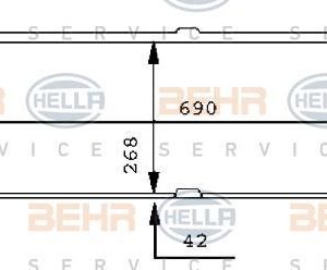 Radiador  OPEL CORSA A 8MK 376 711-731