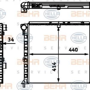 Radiador  ALFA 75/90 8MK 376 713-561