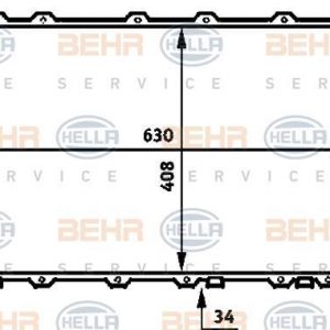 Radiador  AUDI 100/A6 8MK 376 713-611