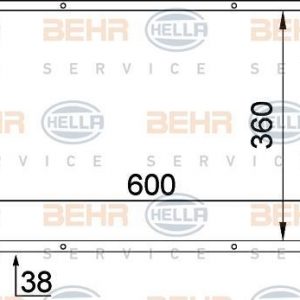 Radiador  FORD TRAFIC 8MK 376 715-471