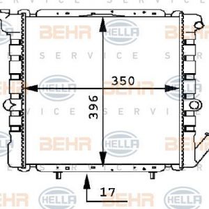 Radiador  RENAULT 9/11 8MK 376 716-051