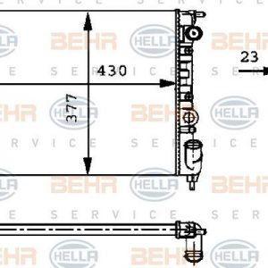 RADIADOR RENAULT 21 / CLIO I 8MK 376 717-271