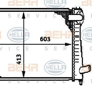 Radiador  CITROEN XANTIA 8MK 376 720-151