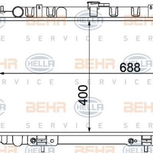 RADIADOR NISSAN MAXIMA QX A33  00 8MK 376 770-601