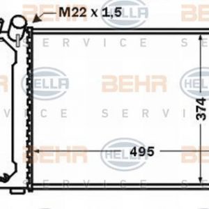 RADIADOR OPEL VECTRA B  95-02 8MK 376 771-111