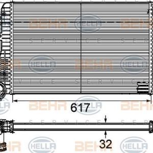 Radiador de aire de admision VW 8ML 376 746-201